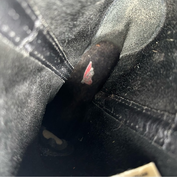 Red Wing Pecos Black Boots Mens 12 D Leather 1125 Western Work USA Made READ - Picture 11 of 14